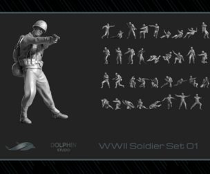 WWII Soldier Set 01