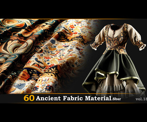 60 Ancient Fabric Material_Sbsar Vol.18