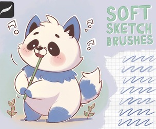 Soft Sketch Brushes for Procreate