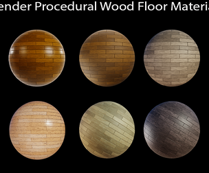Blender Procedural Wood Floor Materials