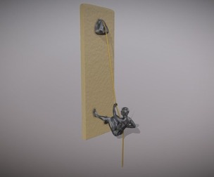 Climber statue wall hanging ornament
