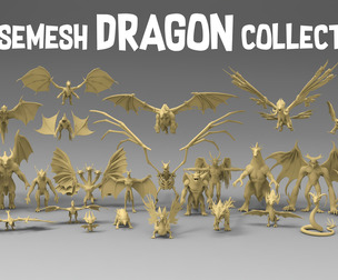 25 basemesh dragon collection 4