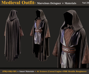 Medieval Outfit-Models+Materials