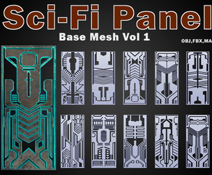 Sci-fi Panels Base Mesh Vol 1