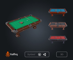 Pool Table V1 – Billiards  – Game Ready