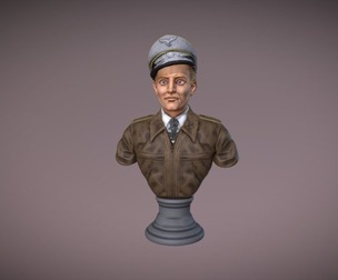 Erich Alfred Hartmann Bust