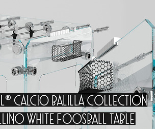 TECKELL Cristallino White Foosball Table