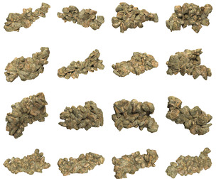 Realistic Natural Rock Cliff Collection