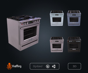 Stove V1 – Kitchen Appliance – Game Ready