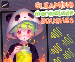 Gleaming Marmalade Anime Brush Set for Procreate