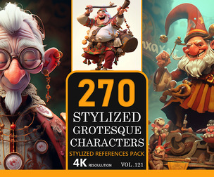 Stylized Grotesque Characters