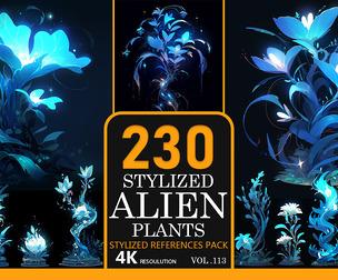 Stylized Alien Plants
