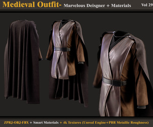Medieval Outfit-Models+Materials
