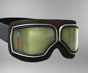 Cartoon vintage riding goggles prop v3