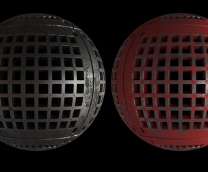 Procedural Metal Grill Material