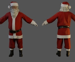 Santa Claus Male ACC 5160 T Pose