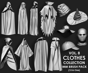 Clothes Collection IMM Brush Pack 13 in One Vol 8