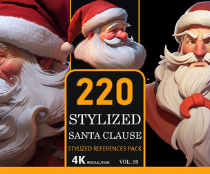 Stylized santa clause