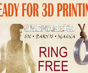 FREE-ANCHARTED Nathan DrakeS ring-3D PRINT STL