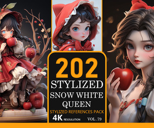 Stylized Snow White Queen