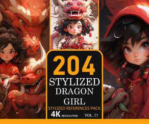 Stylized Dragon Girl