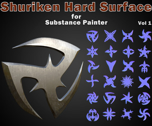 Shuriken Hard Surface for Substance Painter Vol 1