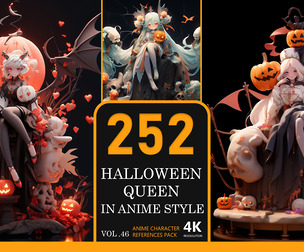 Halloween Queen In Anime Style