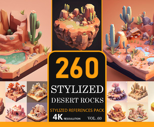 Stylized Desert Rocks