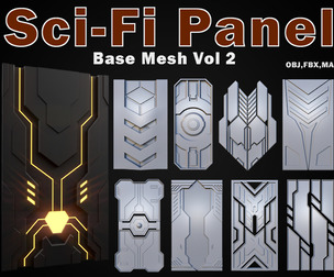 Sci-fi Panels Base Mesh Vol 2