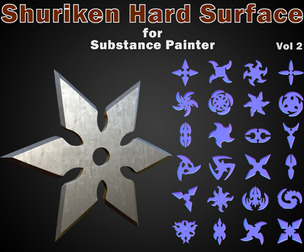 Shuriken Hard Surface for Substance Painter Vol 2