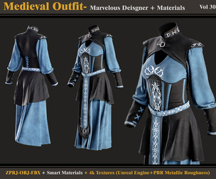 Medieval Outfit-Models+Materials