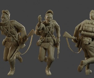 Italian soldier Run ww2 IT10