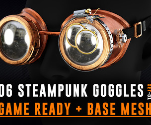 06 Steampunk Goggles - Base Meshes - Set 01