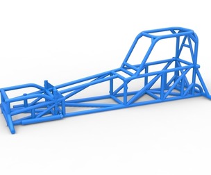 Frame of Supermodified front engine car V1 1:25