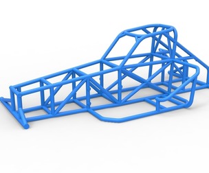 Frame of Supermodified front engine car V2 1:25
