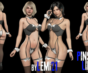 AG AW - Pinstripe Lingerie + Addons