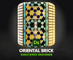 Oriental brick tiles | Substance Designer Tutorial