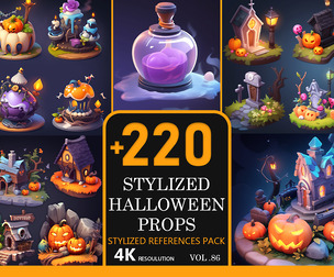 Stylized Halloween Props