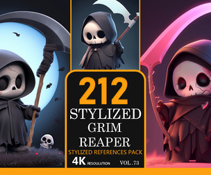Stylized Grim Reaper