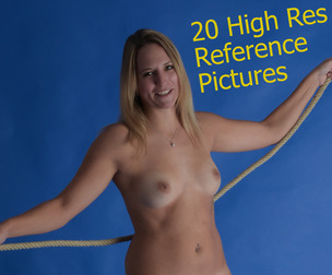 PRC038 - Woman posing with a balloon and rope