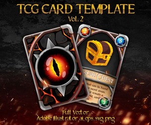TCG Card Game Template vol. 2