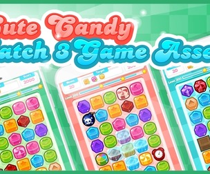 Cute Candy - Match Three Game Assets