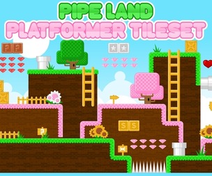 Pipe Land - Platformer Game Tile Set