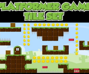 Platformer Game Tile Set