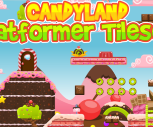 Candy Land - Platformer Game Tileset