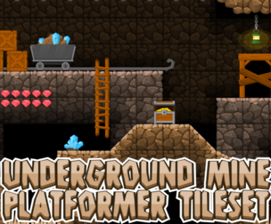 Underground Mine - Platformer Game Tile Set