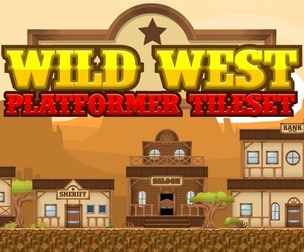 Wild West - Platformer Game Tile Set
