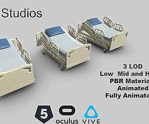 Animated Hospital Bed 3dsmax