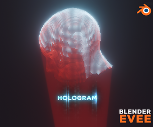 Realistic Sci-Fi Futuristic Realtime Hologram