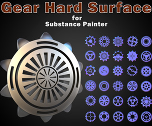 150 Gear Hard Surface for Substance Painter